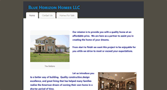 Desktop Screenshot of bluehorizonhomesllc.com